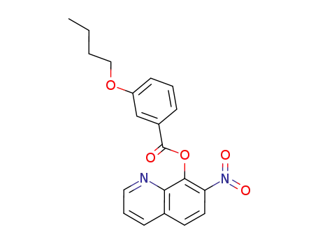 7-ニトロ-8-キノリル=m-ブトキシベンゾアート