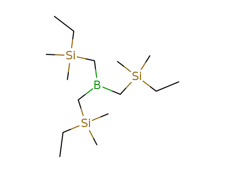 Molecular Structure of 17940-87-3 (5-[(ethyl-dimethyl-silanyl)-methyl]-3,3,7,7-tetramethyl-3,7-disila-5-bora-nonane)