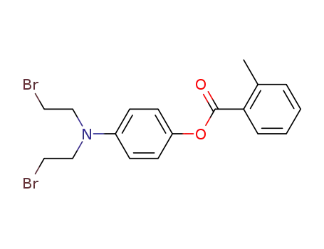 p- (비스 (2- 브로 모 에틸) 아미노) 페놀 o- 메틸 벤조 에이트