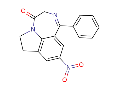 Pyrrolo(3,2,1-jk)(1,4)benzodiazepin-4(3H)-one, 6,7-dihydro-9-nitro-1-p henyl-