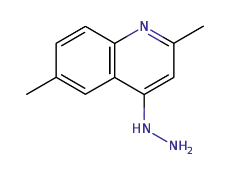 Molecular Structure of 29125-48-2 (2,6-DIMETHYL-4-HYDRAZINOQUINOLINE)