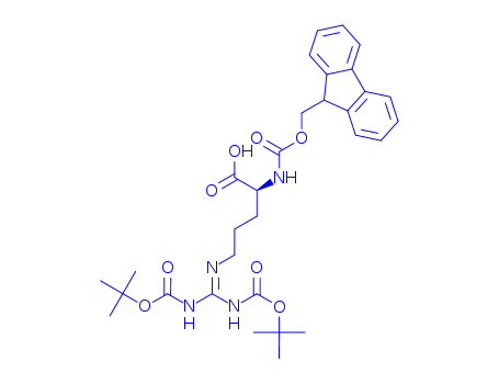 11-Oxa-2,7,9-triazatridec-7-enoicacid, 3-carboxy-8-[[(1,1-dimethylethoxy)carbonyl]amino]-12,12-dimethyl-10-oxo-,1-(9H-fluoren-9-ylmethyl) ester, (3R)-