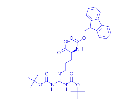 Molecular Structure of 214852-34-3 (FMOC-D-ARG(BOC)2-OH)