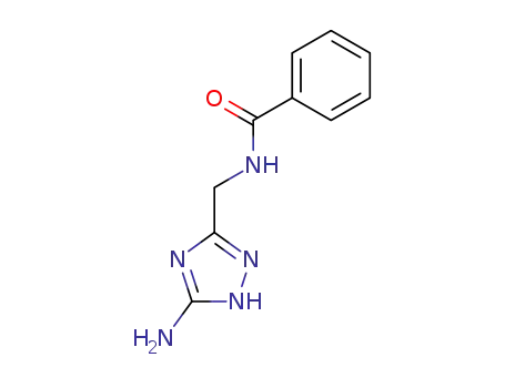 Molecular Structure of 110181-51-6 (<i>N</i>-(5-amino-1<i>H</i>-[1,2,4]triazol-3-ylmethyl)-benzamide)