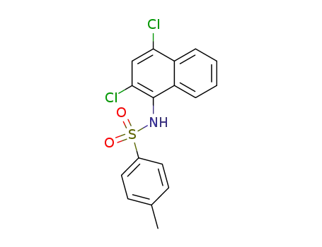 Molecular Structure of 858005-74-0 (<i>N</i>-(2,4-dichloro-[1]naphthyl)-toluene-4-sulfonamide)