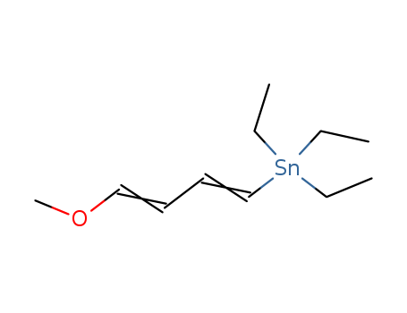 Stannane,triethyl(4-methoxy-1,3-butadien-1-yl)- cas  21504-35-8