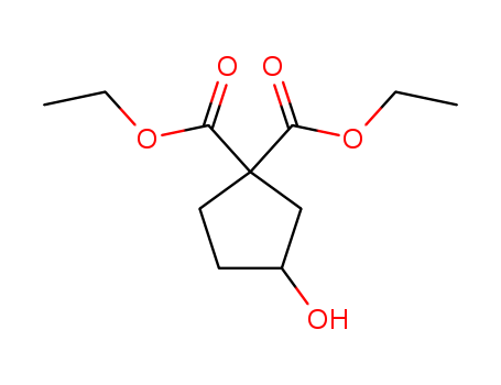 3-Hydroxycyclopentane-1,1-dicarboxylic acid diethyl ester