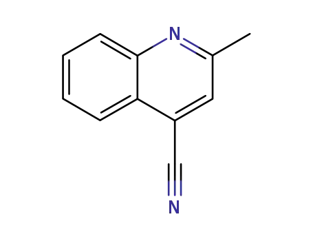 Molecular Structure of 29196-15-4 (2-METHYL-4-QUINOLINECARBONITRILE)