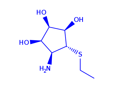 1,2,3-CYCLOPENTANETRIOL,4-AMINO-5-(ETHYLTHIO)-,(1R,2R,3R,4S,5R)-CAS