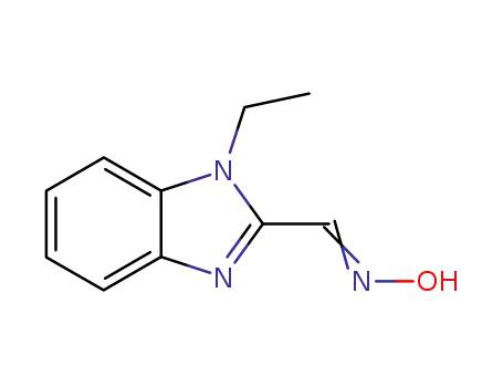 1H-벤즈이미다졸-2-카르복스알데히드,1-에틸-,옥심(9CI)