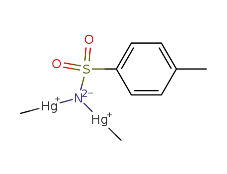 Molecular Structure of 29212-64-4 (N,N-bis(methylmercury)-4-toluene sulfamide)