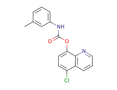 Molecular Structure of 21617-01-6 (5-chloroquinolin-8-yl (3-methylphenyl)carbamate)