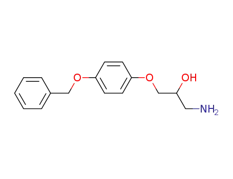 Molecular Structure of 29247-15-2 (3-(4-Benzyloxyphenoxy)-2-hydroxypropanamine)
