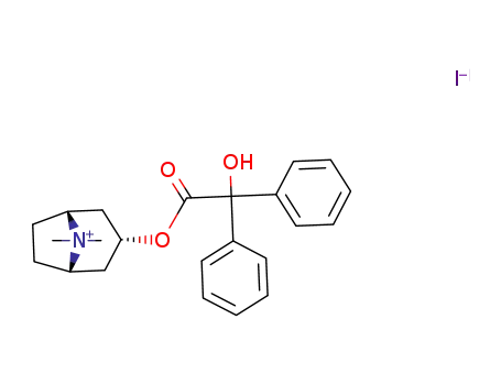 (8,8-dimethyl-8-azoniabicyclo[3.2.1]oct-3-yl) 2-hydroxy-2,2-diphenyl-acetate iodide