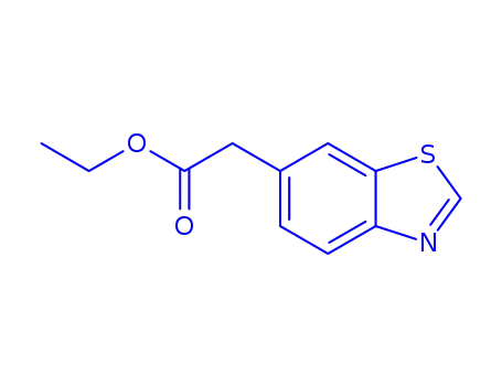 Molecular Structure of 214614-76-3 (6-Benzothiazoleaceticacid,ethylester(9CI))