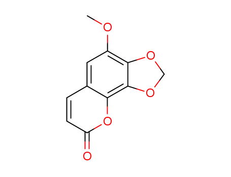 Molecular Structure of 28843-40-5 (7,8-METHYLENEDIOXY-6-METHOXYCOUMARIN)