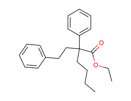 Molecular Structure of 2901-23-7 (ethyl 2-phenyl-2-(2-phenylethyl)hexanoate)