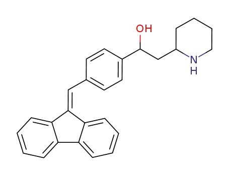 Molecular Structure of 21826-41-5 (α-[4-(9H-Fluoren-9-ylidenemethyl)phenyl]-2-piperidineethanol)
