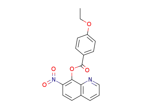 Molecular Structure of 29007-26-9 (7-Nitro-8-quinolinyl=p-ethoxybenzoate)