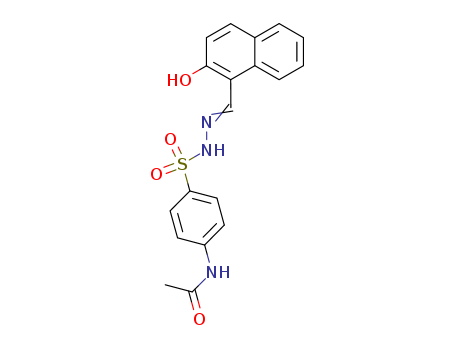 Benzenesulfonic acid,4-(acetylamino)-, 2-[(2-hydroxy-1-naphthalenyl)methylene]hydrazide cas  2156-87-8