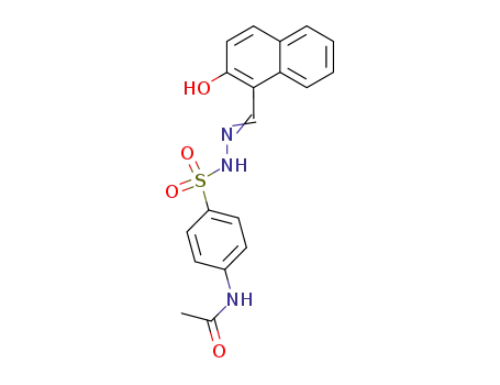 Molecular Structure of 2156-87-8 (N-[4-[[(2-oxonaphthalen-1-ylidene)methylamino]sulfamoyl]phenyl]acetami de)
