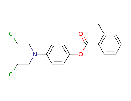 Molecular Structure of 21667-00-5 ([4-[bis(2-chloroethyl)amino]phenyl] 2-methylbenzoate)