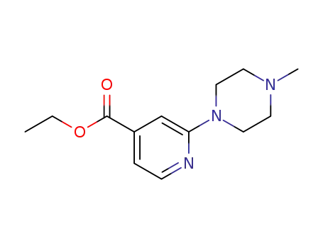 Molecular Structure of 290300-93-5 (2-(4-METHYL-1-PIPERAZINYL)-PYRIDINE-4-CARBOXYLIC ACID ETHYL ESTER)
