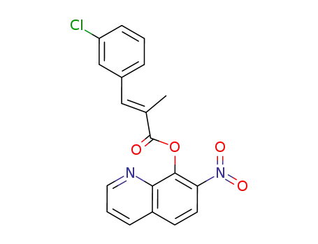 CINNAMIC ACID, m-CHLORO-alpha-METHYL-, 7-NITRO-8-QUINOLYL ESTER