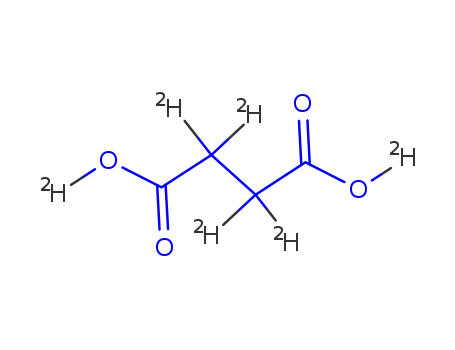 Molecular Structure of 21668-90-6 (SUCCINIC ACID-D6)