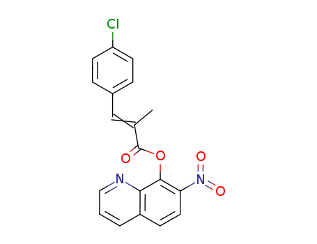 p-Chloro-alpha-methylcinnamic acid 7-nitro-8-quinolyl ester