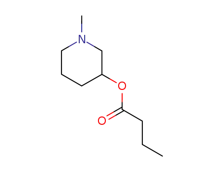 Molecular Structure of 99176-14-4 (1-methyl-3-piperidinyl butyrate)