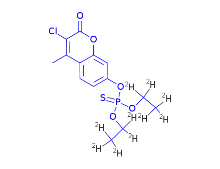 Molecular Structure of 287397-86-8 (coumaphos-d10)