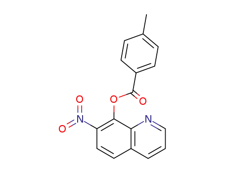 Molecular Structure of 29082-32-4 (7-nitroquinolin-8-yl 4-methylbenzoate)