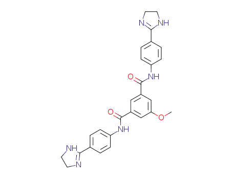1-N,3-N-bis[4-(4,5-dihydro-1H-imidazol-2-yl)phenyl]-5-methoxybenzene-1,3-dicarboxamide