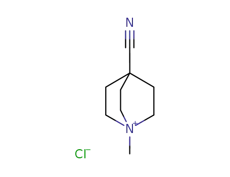 Molecular Structure of 112864-70-7 (4-cyano-1-methyl-quinuclidinium; chloride)