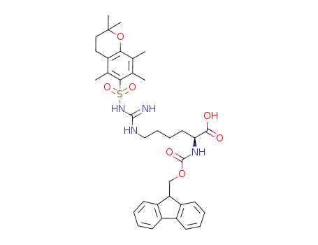 L-Lysine,N6-[[[(3,4-dihydro-2,2,5,7,8-pentamethyl-2H-1-benzopyran-6-yl)sulfonyl]amino]iminomethyl]-N2-[(9H-fluoren-9-ylmethoxy)carbonyl]-
