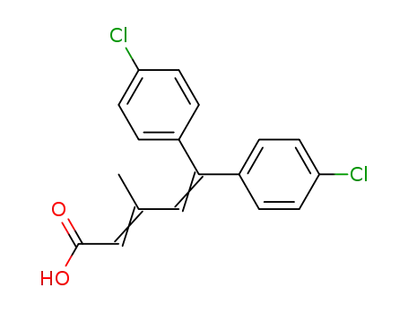 2,4-Pentadienoic acid, 5,5-bis(p-chlorophenyl)-3-methyl-