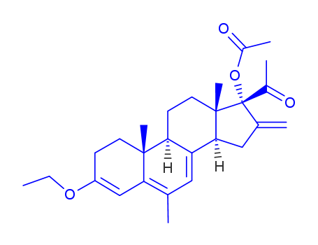Pregna-3,5,7-trien-20-one,3-ethoxy-17-hydroxy-6-methyl-16-methylene-, acetate (7CI,8CI) cas  2919-67-7