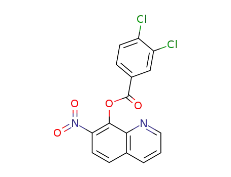 Molecular Structure of 29007-10-1 (7-Nitro-8-quinolyl=3,4-dichlorobenzoate)