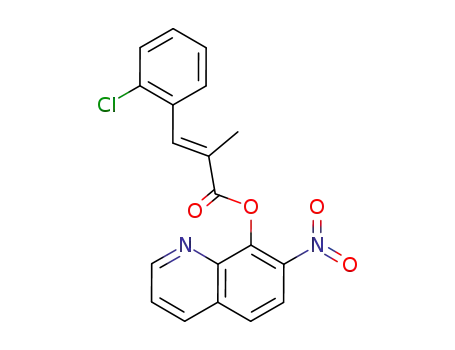 Molecular Structure of 29002-29-7 (7-Nitro-8-quinolinol 2-(2-chlorobenzylidene)propanoate)
