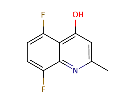 Molecular Structure of 288151-26-8 (5,8-DIFLUORO-2-METHYL-QUINOLIN-4-OL)