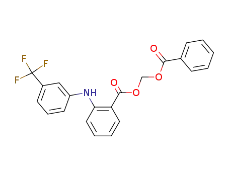 Molecular Structure of 29261-37-8 ((benzoyloxy)methyl 2-{[3-(trifluoromethyl)phenyl]amino}benzoate)