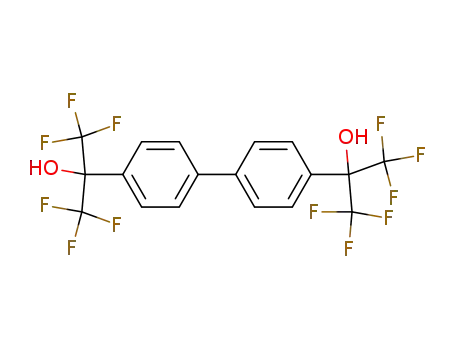 Molecular Structure of 2180-30-5 (4,4'-BIS(2-HYDROXYHEXAFLUOROISOPROPYL)BIPHENYL)