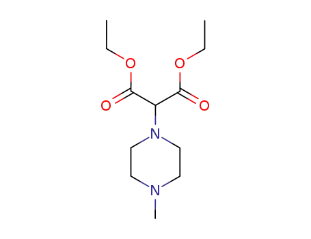 Molecular Structure of 28920-63-0 (diethyl 2-(4-methylpiperazin-1-yl)propanedioate)