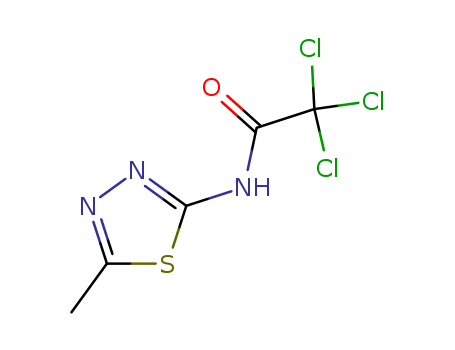 Acetamide,2,2,2-trichloro-N-(5-methyl-1,3,4-thiadiazol-2-yl)- cas  21521-89-1