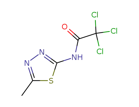 Molecular Structure of 21521-89-1 (2,2,2-trichloro-N-(5-methyl-1,3,4-thiadiazol-2-yl)acetamide)
