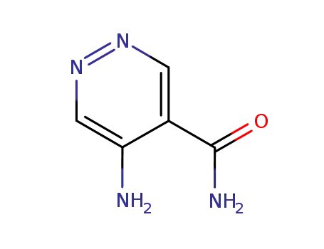 Molecular Structure of 21579-40-8 (4-Pyridazinecarboxamide,5-amino-(8CI))