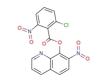 Molecular Structure of 29007-12-3 (7-nitroquinolin-8-yl 2-chloro-6-nitrobenzoate)