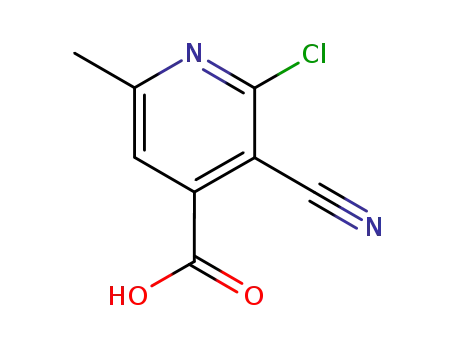 2-chloro-3-cyano-6-methyl-isonicotinic acid