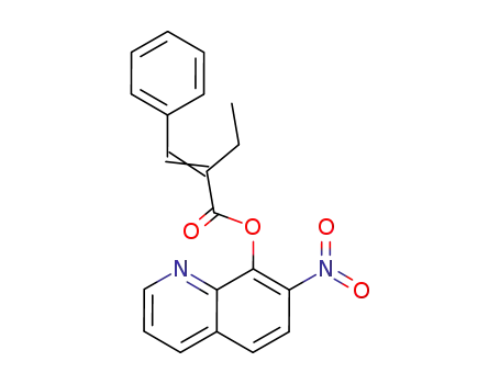 Molecular Structure of 29002-15-1 (7-nitroquinolin-8-yl (2E)-2-(phenylmethylidene)butanoate)